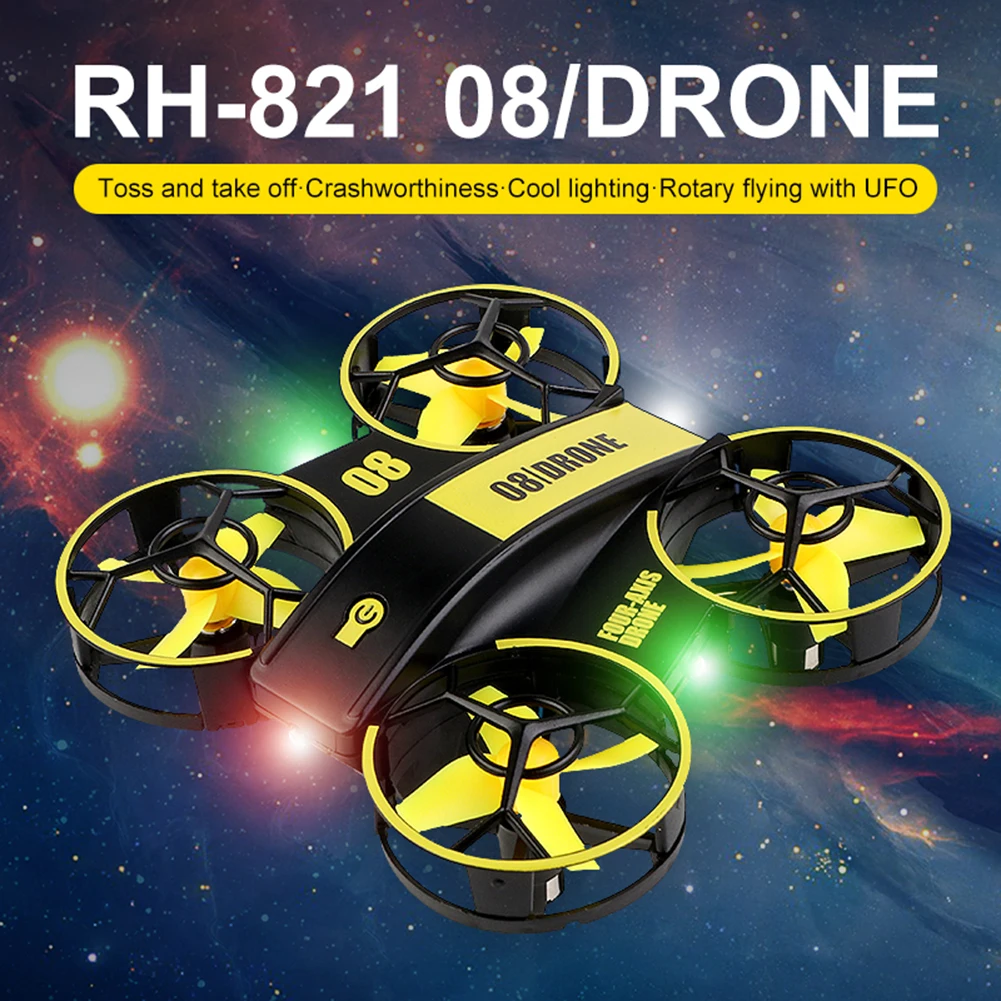 

Mini 2.4G Remote Control Quadcopter Drone Beginners with LED Light 360 Rotate/Flip/Altitude Hold/Headless Mode Toy Gift for Boy