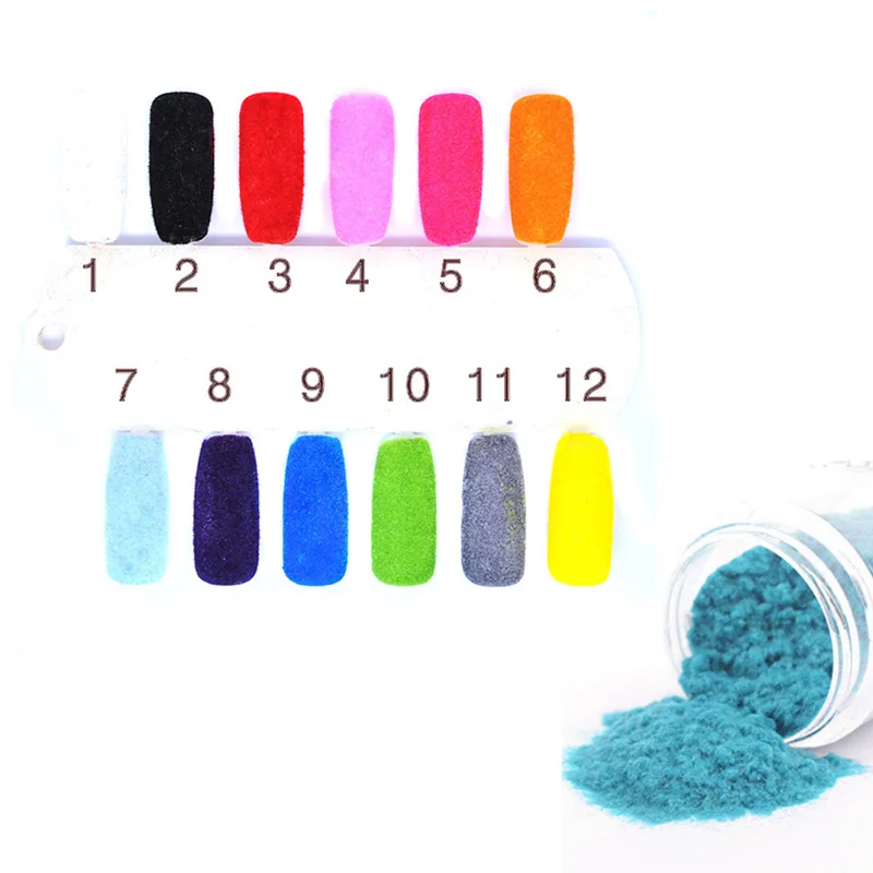 Пушистая пушистая пудра для ногтей 50 г украшение бархат красочные аксессуары