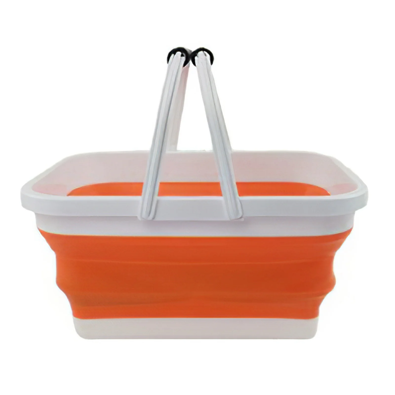 

Telescopic Portable Handheld Vegetable Fruit Basket Picnic Dual Handle Strong Collapsible Space Saving Storage Container 12L