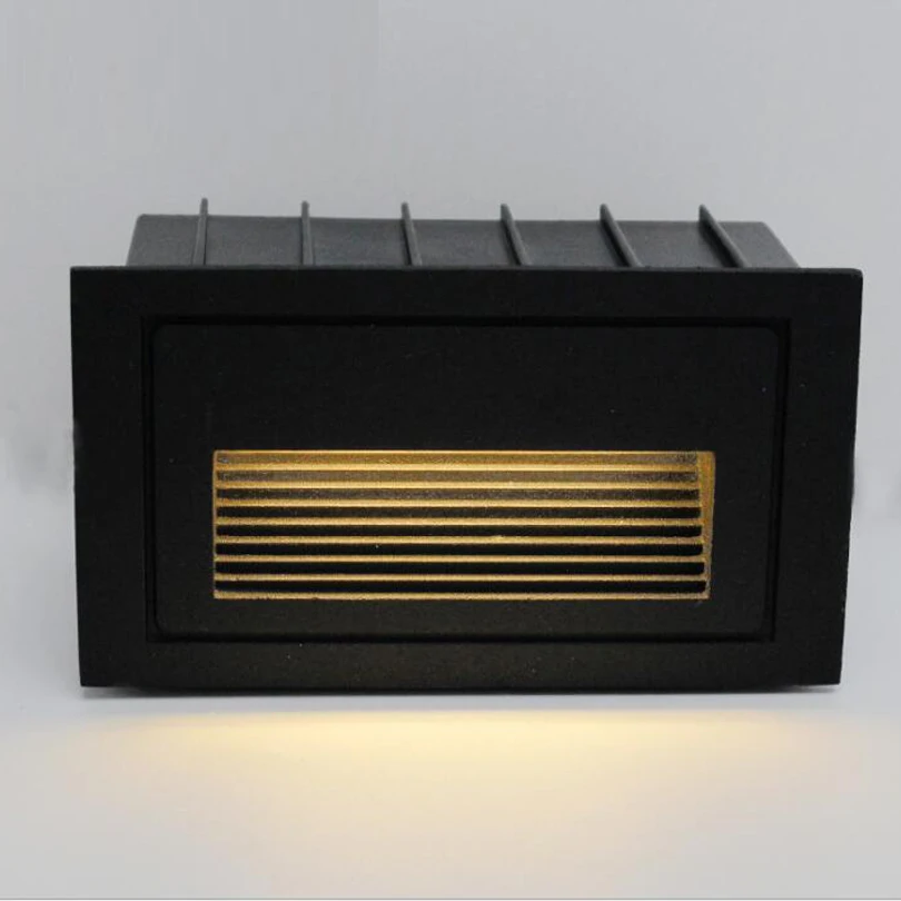 Светодиодный ступенчатый светильник 1 шт. 3 Вт 4 5 алюминиевый Встроенный