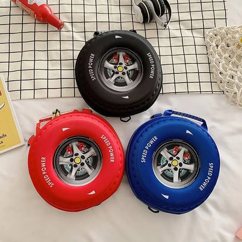 New Kindergarten Backpack Personality Trend 3-6 Years Old Tire-Shaped School Bag Baby Child Kid Backpack