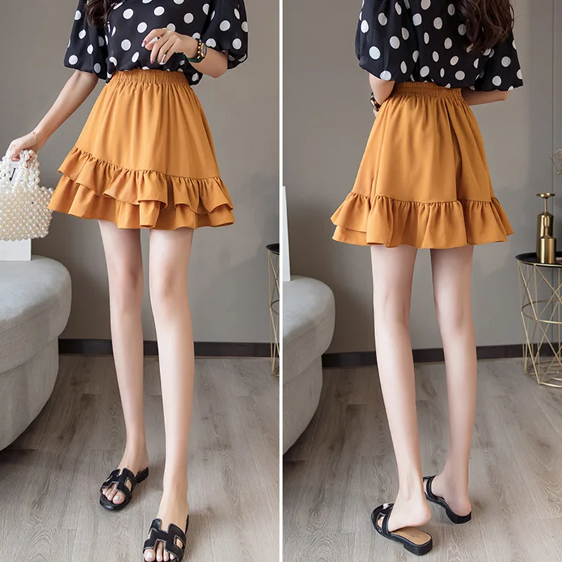 Юбка-трапеция Женская с оборками летняя | одежда