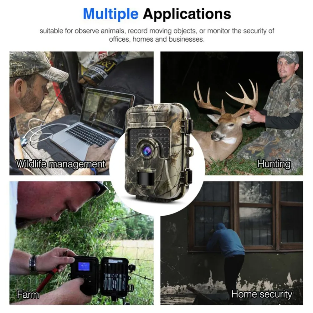 Новинка 4K 20 MP H982 наружная охотничья камера PK 801A инфракрасная яркая HD 0,2 s триггер Мониторинг безопасности охотничья камера