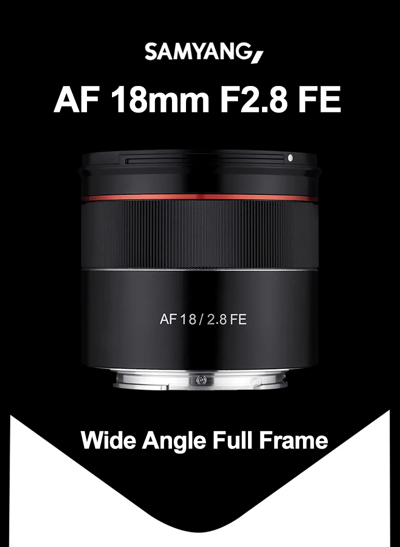 Широкоугольный объектив Samyang 18 мм F2.8 с автофокусом и полной рамкой для Sony FE Mount