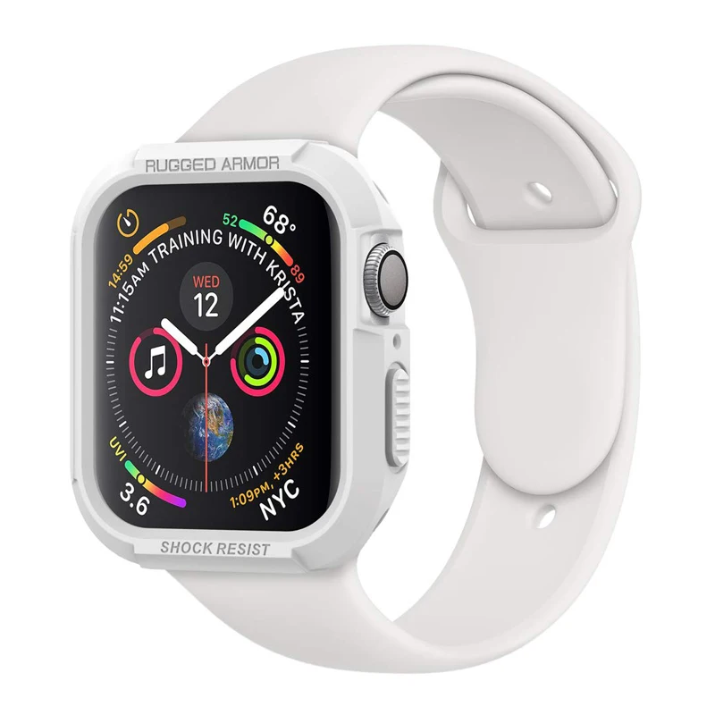 Чехол для apple watch 44 мм 40 45 41 42 прочный защитный чехол iwatch 7/6/5/SE/4/3/2 Мягкий