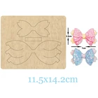 Двухуровневая заколка для волос с бантом деревянные штампы для скрапбукинга пресс-формы и деревянные штампы подходят для обычных высекальных машин на рынке 2020