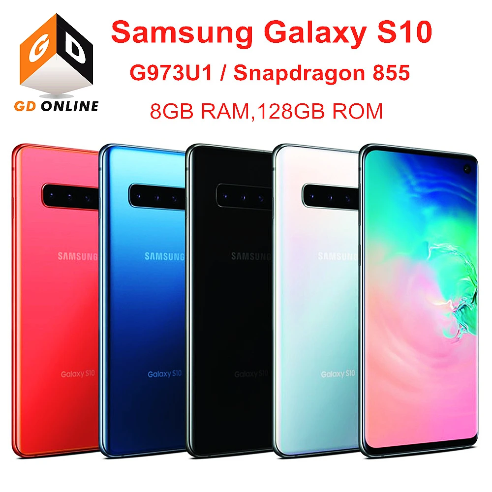 Разблокированный Samsung Galaxy S10 G973U G973U1 оригинальный мобильный телефон экран 6 1 дюйма