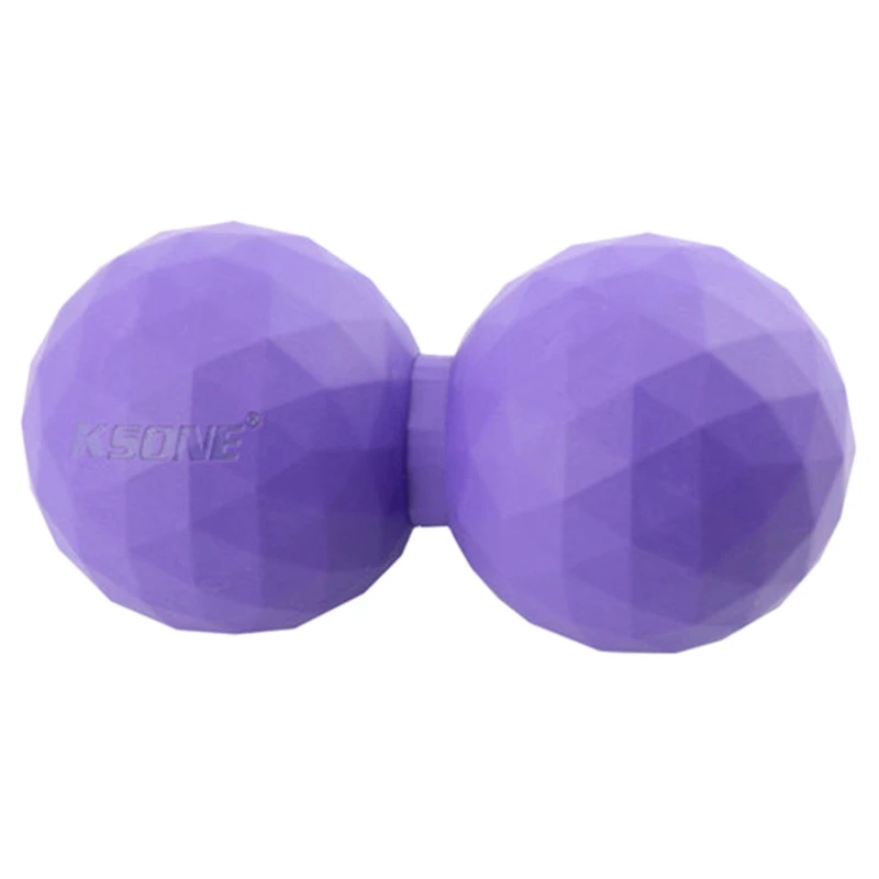 

Массажный ролик KSONE для фитнеса, арахиса, двойной мяч для Лакросса, массажный ролик из пеноматериала для спины/шеи, глубокая ткань для мышц ш...