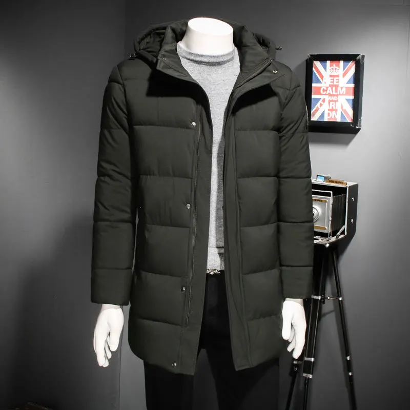 30 C FIT плюс толстый бархат вниз& парка пальто 6XL 7XL 8XL теплая зимняя куртка водонепроницаемая ветрозащитная Мужская ветровка