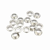 8mm silver iron eyelet metal eyelet with washer leather craft repair grommet for diy clothing scrapbooking craft projects 20 set
