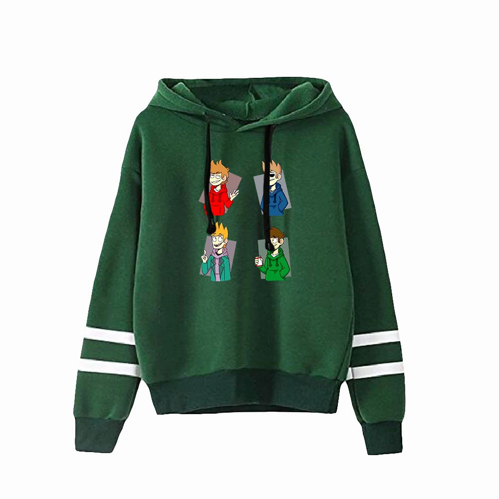 

Eddsworld Printed Hoodies Women/Men Long Sleeve Boxy Hooded Sweatshirts Unisex Casual Streetwear Clothes