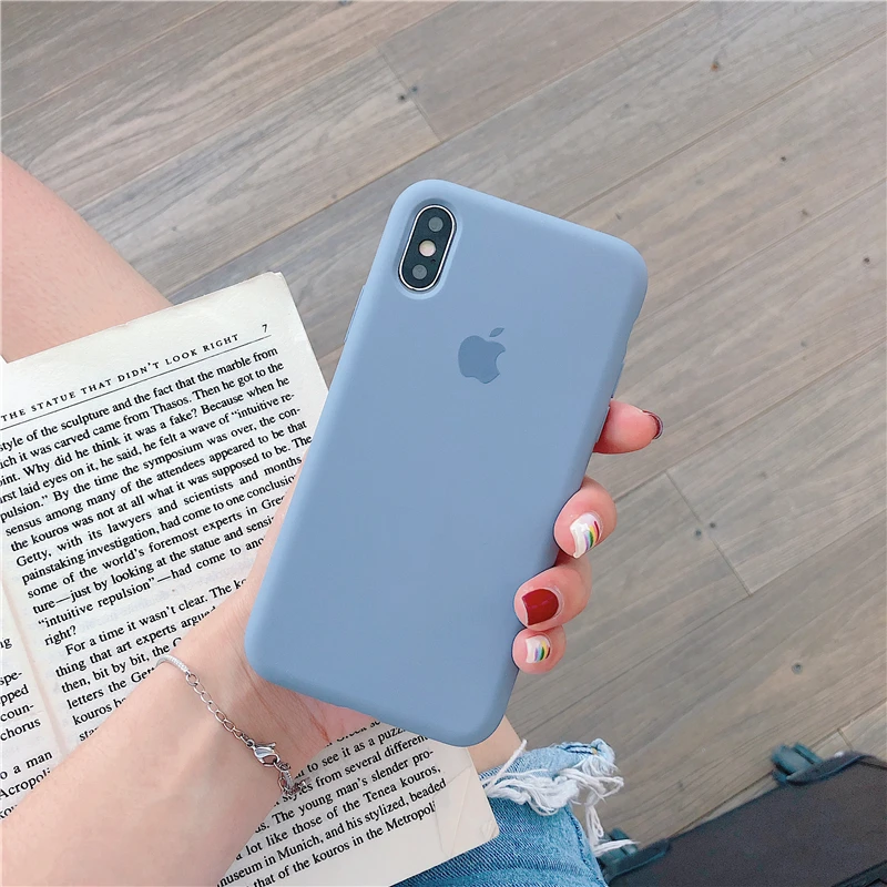 Жидкий силиконовый чехол для iPhone 6S 7 8Plus X XR XS Max Клюква фрукты мягкий на заднюю