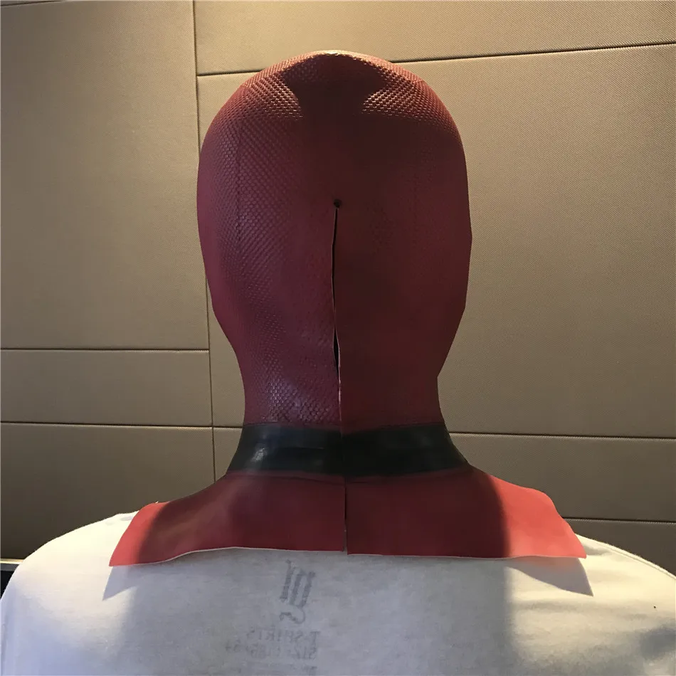 Новый латексный шлем на всю голову Дэдпул Уэйд Уинстон Уилсон костюм для