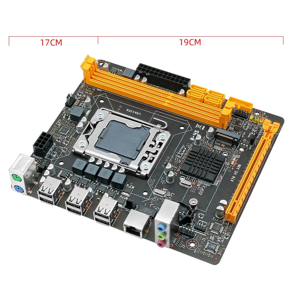 MACHINIST X79 Motherboard Set LGA 1356 With Xeon E5 2420 CPU Processor DDR3 ECC RAM 8GB(2*4G) M.2 NVME Mini DTX Dual Channel 3.3 |