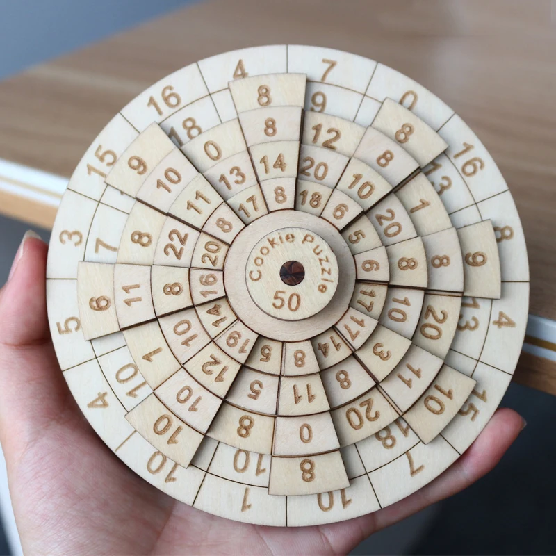 

Wooden Puzzle Adult Toys with High Difficulty Mathematical Brain Teasers for Burning Brain Intelligence Development LBV