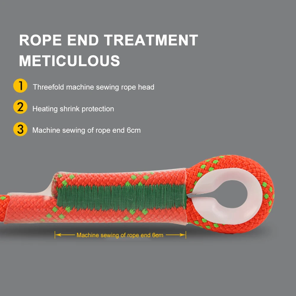 

Climbing Safety Belt Oxtail Rope Rock Climbing Cord Lanyard Outdoor Climbing Equipment Travelling Easy Carrying Portable Parts