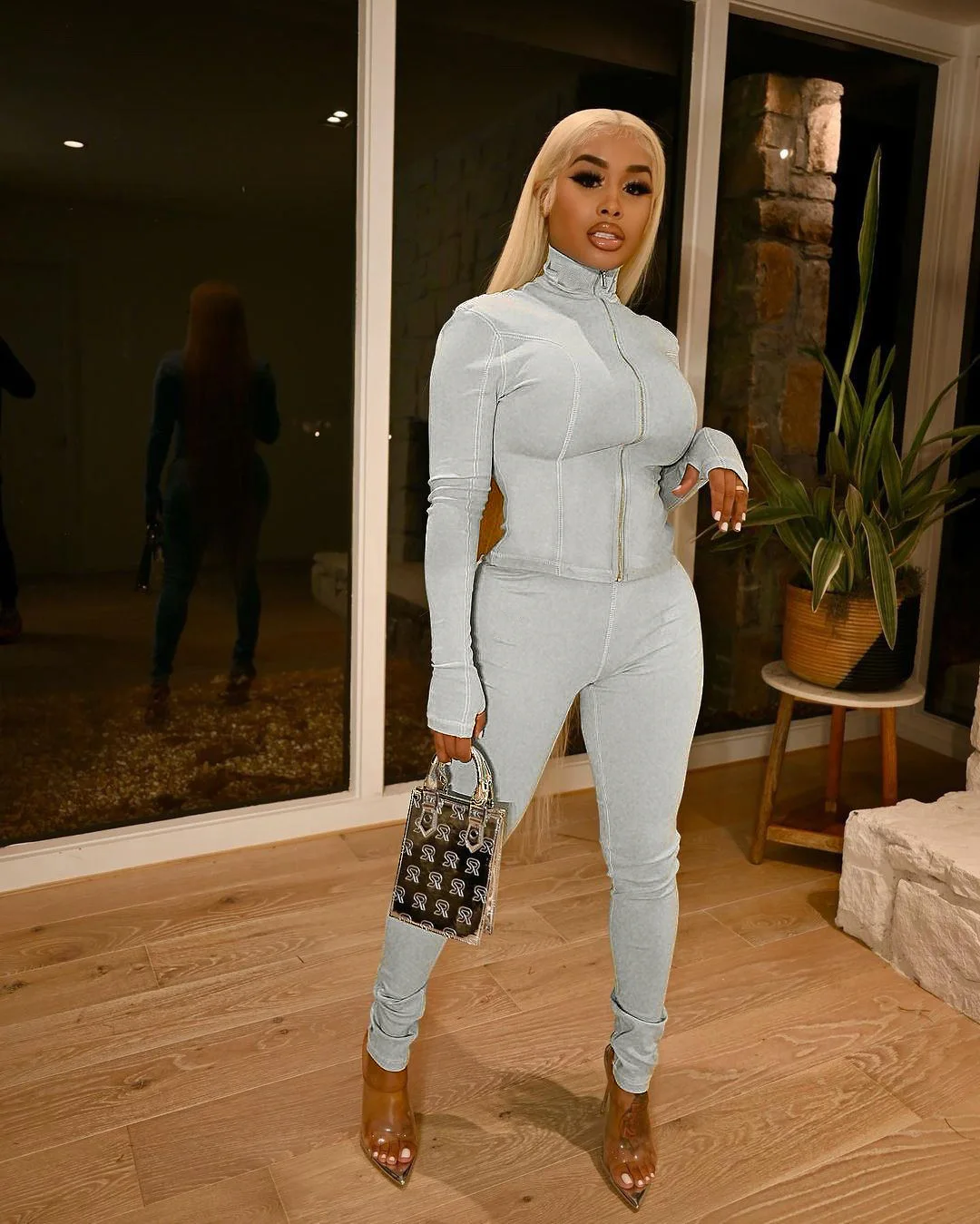 

Women 2 Pieces Set Fitness Tracksuit Long Sleeve Zipper Crop Top Leggings Fashion Solid Casual Sportswear Outfits Women Sets