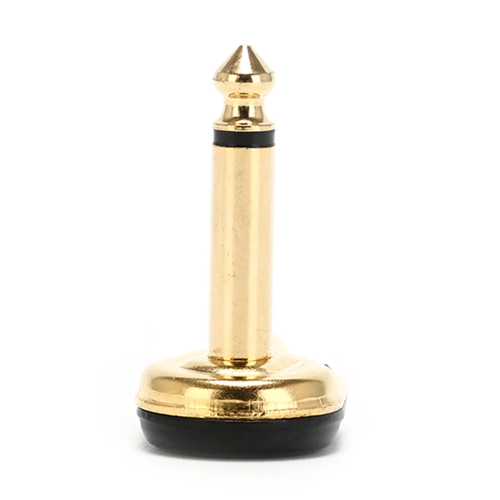

6.35mm Mono Jack Right Angle Plug Flat Male Guitar Effects Pedal Connector