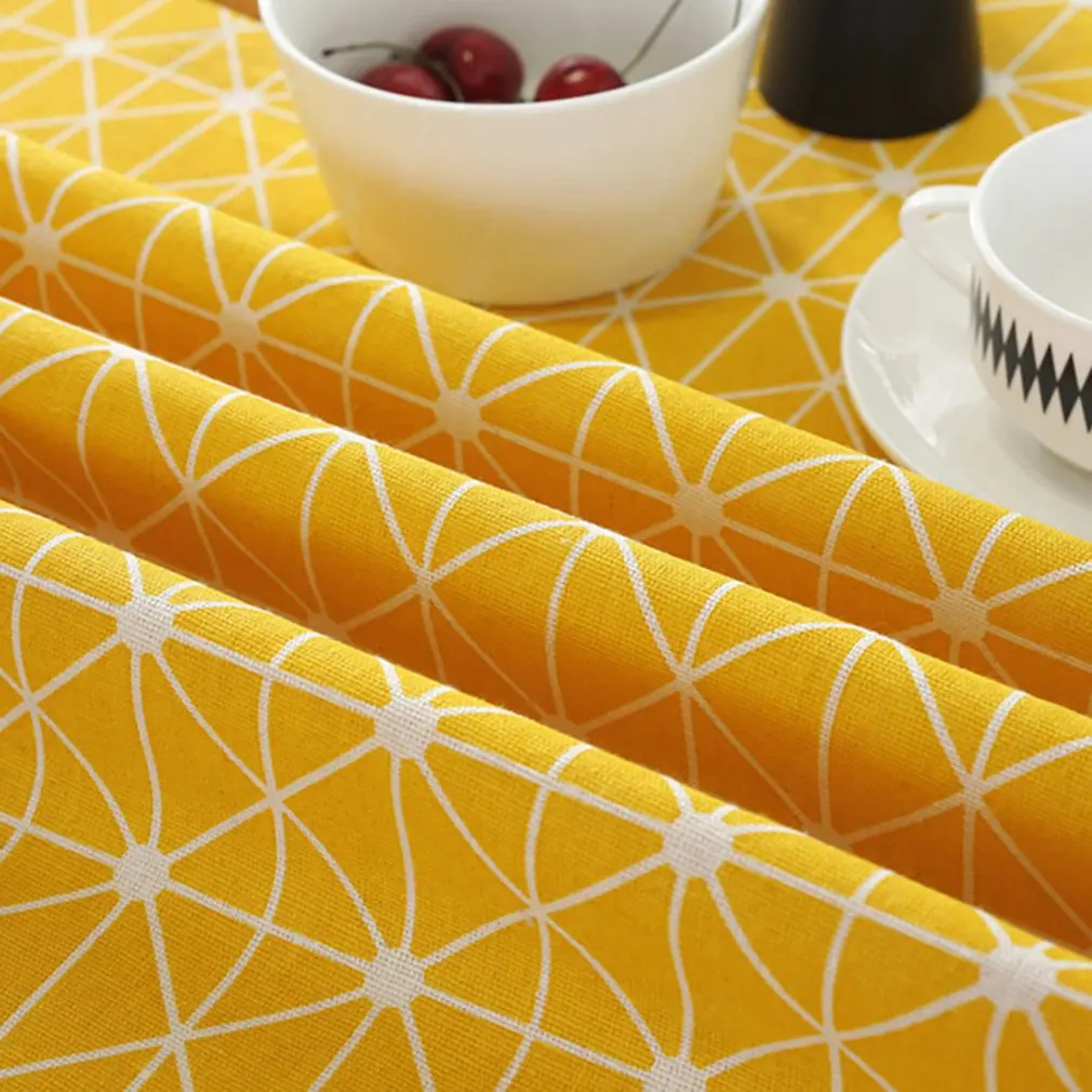 

Nordic Polyester Cotton Round Tablecloth Banquet Party Table Exquisite Table Decoration Props Supplies