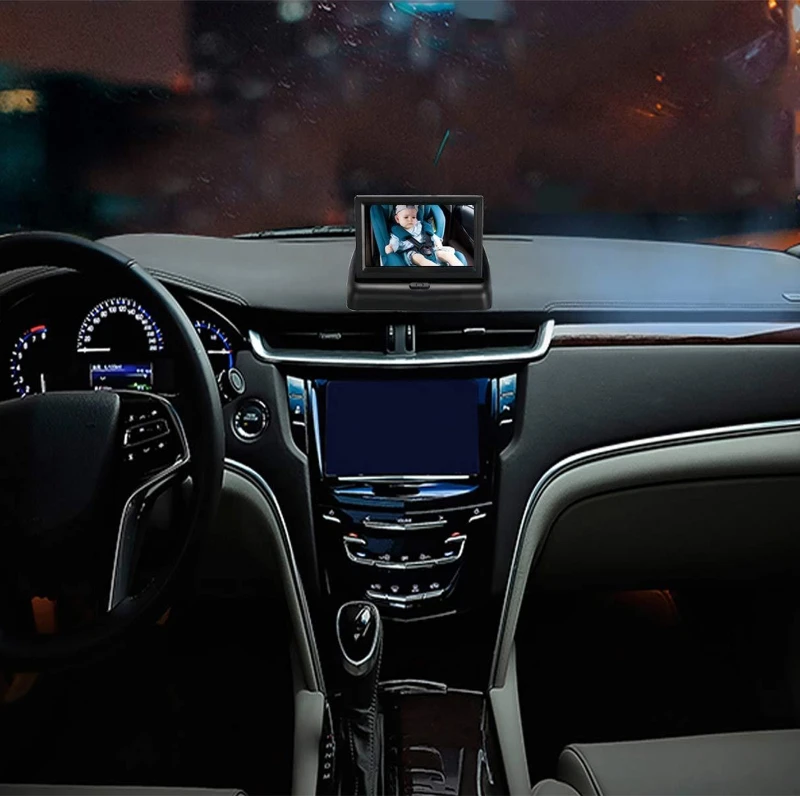 Beste Mold Shockproof Baby Autostoeltje Spiegel Zuigelingen Veiligheid Achterbank Monitor Met Camera 150 ° Brede 360 ° Verstelbare