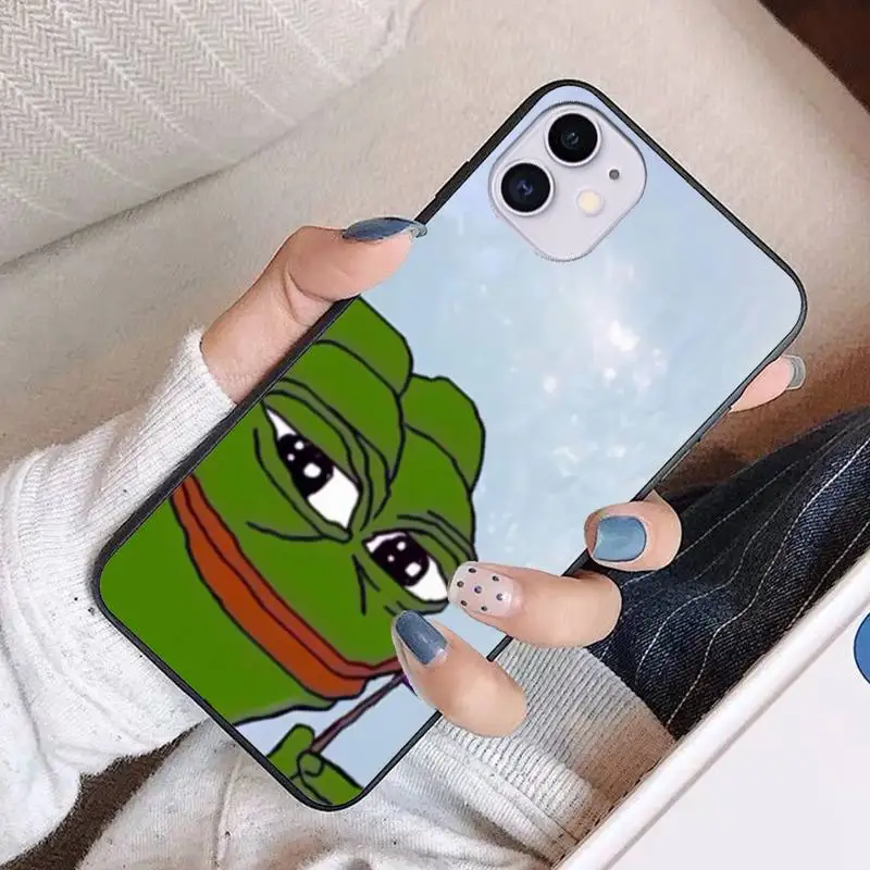 

Animal Frog Cartoon Brand Phone Case Fundas Coque Etui for Iphone 11 Pro Max 11pro Cover Accessories