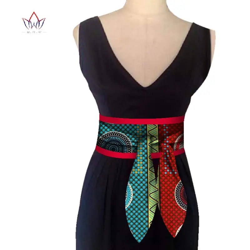 15 BRW Африканский принт Obi Ankara зеленый желтый баска пояс кнопки юбки для женщин подарок ручной работы ремень аксессуар WYB268 - Окраска металла: 15