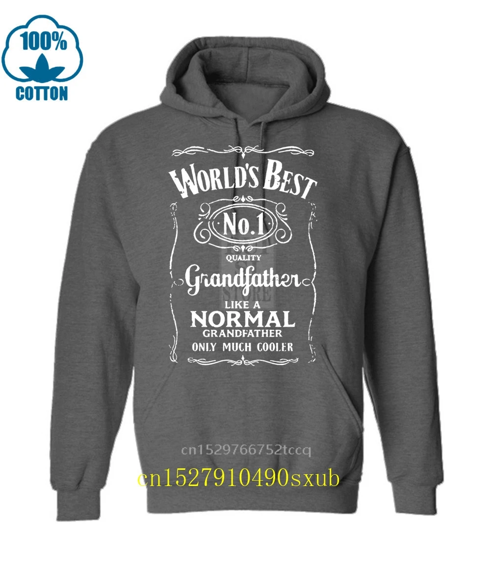 

Hipster Cool Tops long Sleeve Printing O Neck World'S Best Grandfather Funny Granddad Fathers Day Present Top Shirt