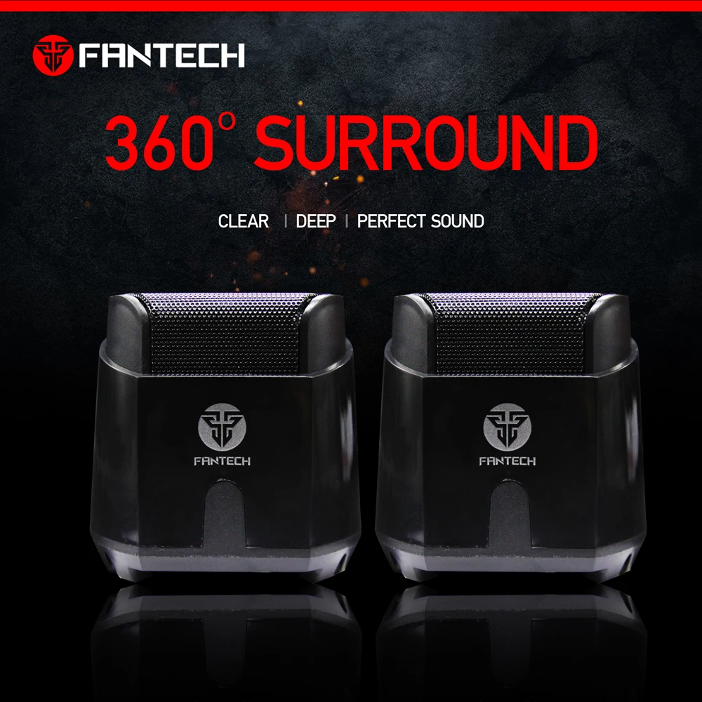 Fantech GS201 музыкальный динамик 3,5 мм и usb-разъем элегантный дизайн подходит для офиса и дома говорящий для ноутбука
