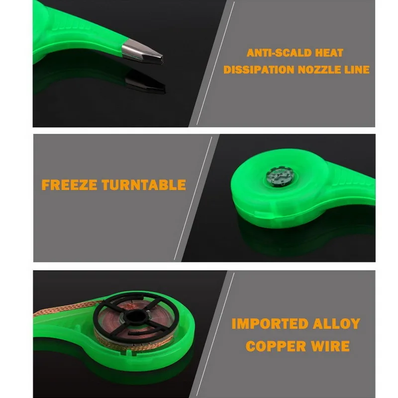 

1Pcs Desoldering Wick Braid Solder Wick Remover Sucker With Thumb Wheel Dispenser Solder Remover Vacuum Sucker Desoldering