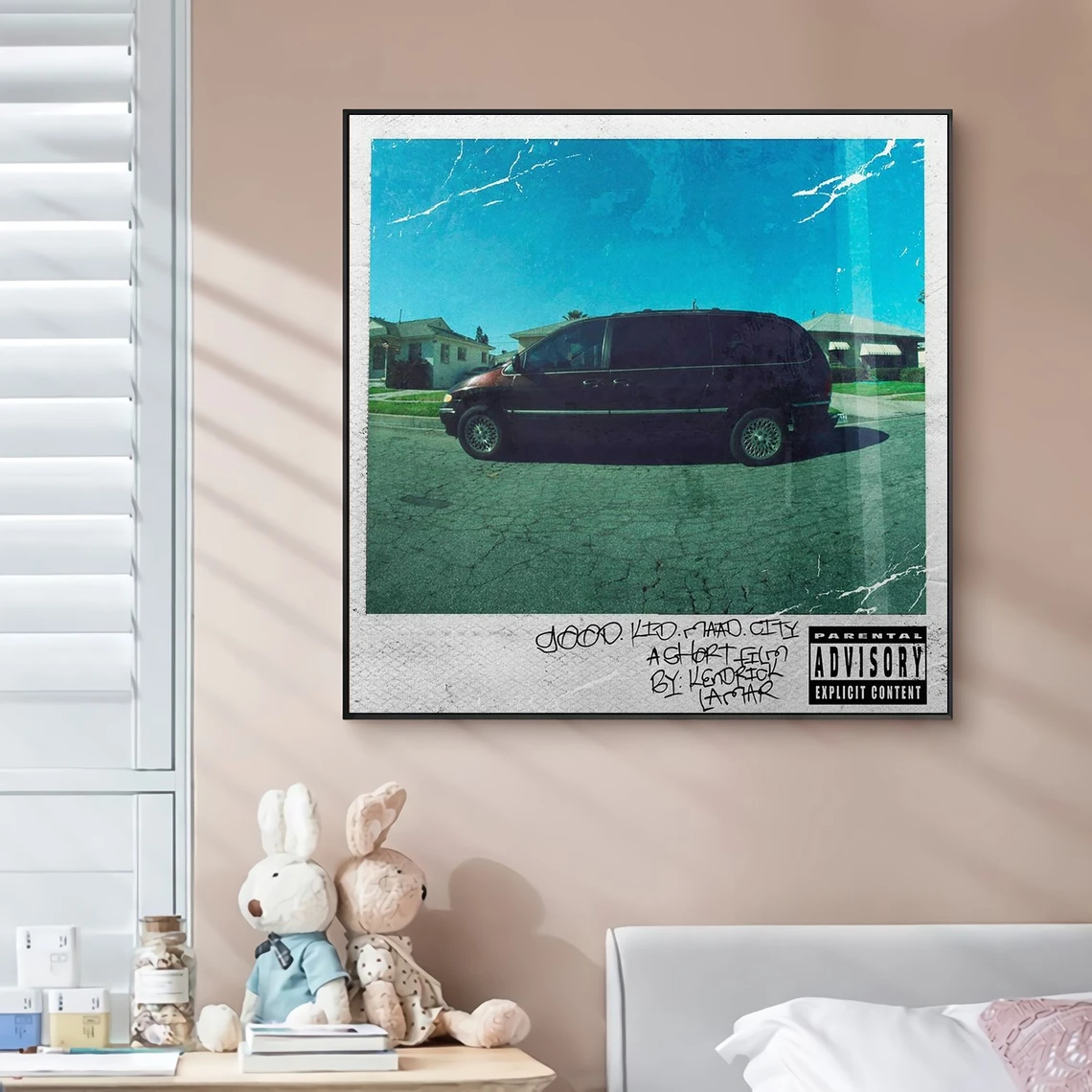 

Kendrick Lamar good kid, m.A.A.d city Music Album Cover Canvas Poster Rapper Pop Music Celebrity Wall Painting Art Decoration