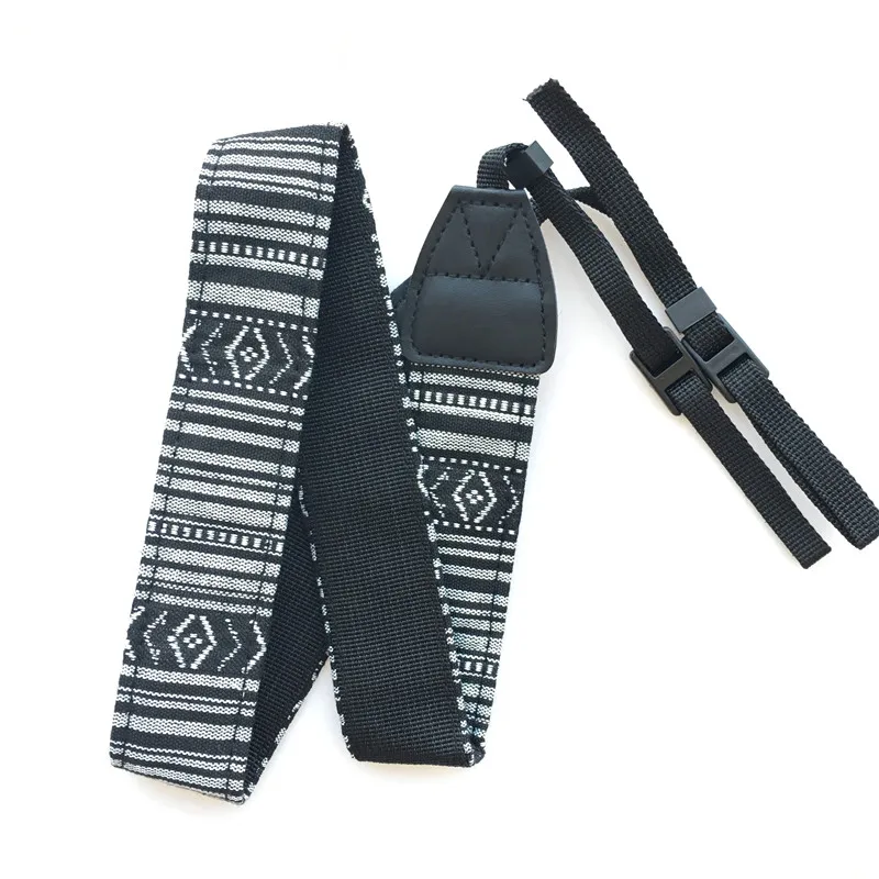 HEONYIRRY 3 in 1 Retro Style Double Cotton Yard Colorful Pattern Camera Shoulder Neck Sling Hand Strap Belt For Canon Nikon Sony |