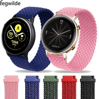 Braided Solo Loop for Samsung active 2 40mm 44mm band Gear S3 20mm 22mm watch band samsung galaxy watch 3 45mm 41mm 46mm 42mm