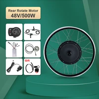 kit electric bicycle 48v 500w rear rotate hub motor 20 24 26 27 5 28 29 wheel for conversion kit electric bicycle with display