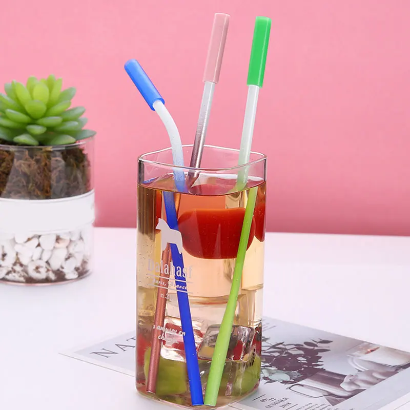 

Stainless Steel Beverage Straw Creative Stir Milk Tea Classic Useful Eco Friendly Reusable Colorful Party Metal Drinking Straw