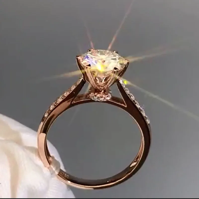 Женское золотое кольцо с бриллиантами 14 к 4 карат|Кольца| |