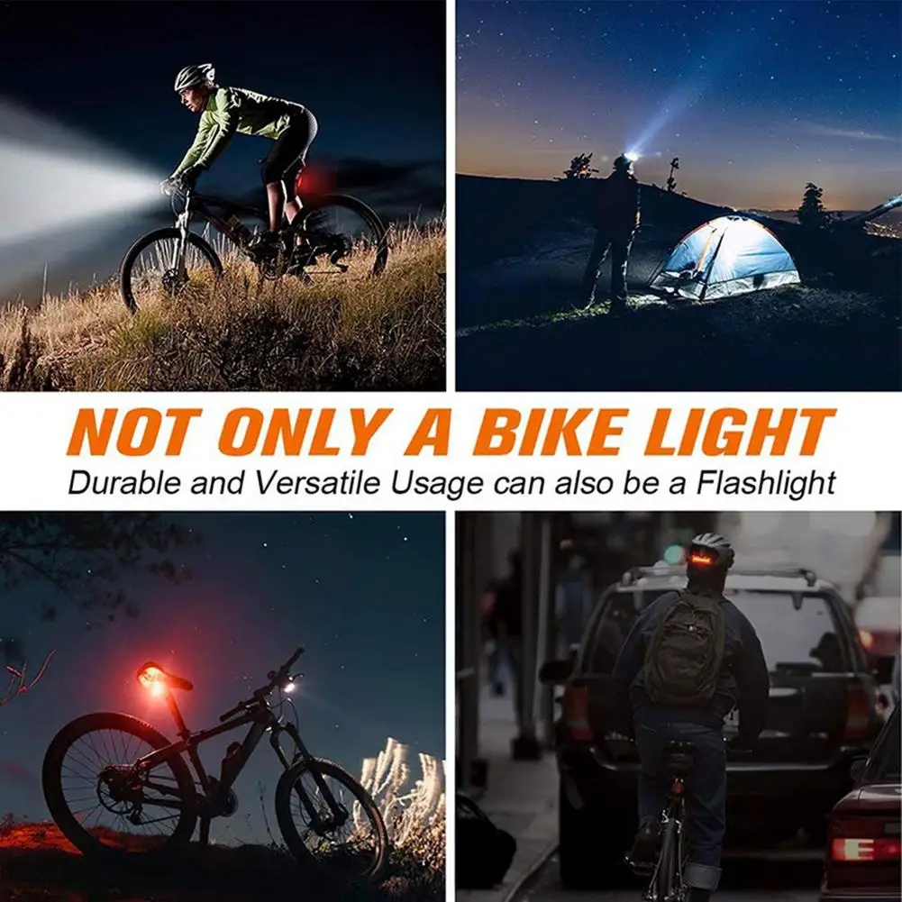 

USB Charging Bike Light Rainproof USB Rechargeable LED Cycling 1200 Lumens MTB Front Lamp IPX6 Waterproof Bike Bar Light