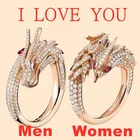 Недорогие модные ювелирные изделия Dragon and кольца в виде феникса, индийские ювелирные кольца для женщин, оптовая продажа ювелирных изделий, обручальные кольца для женщин Love