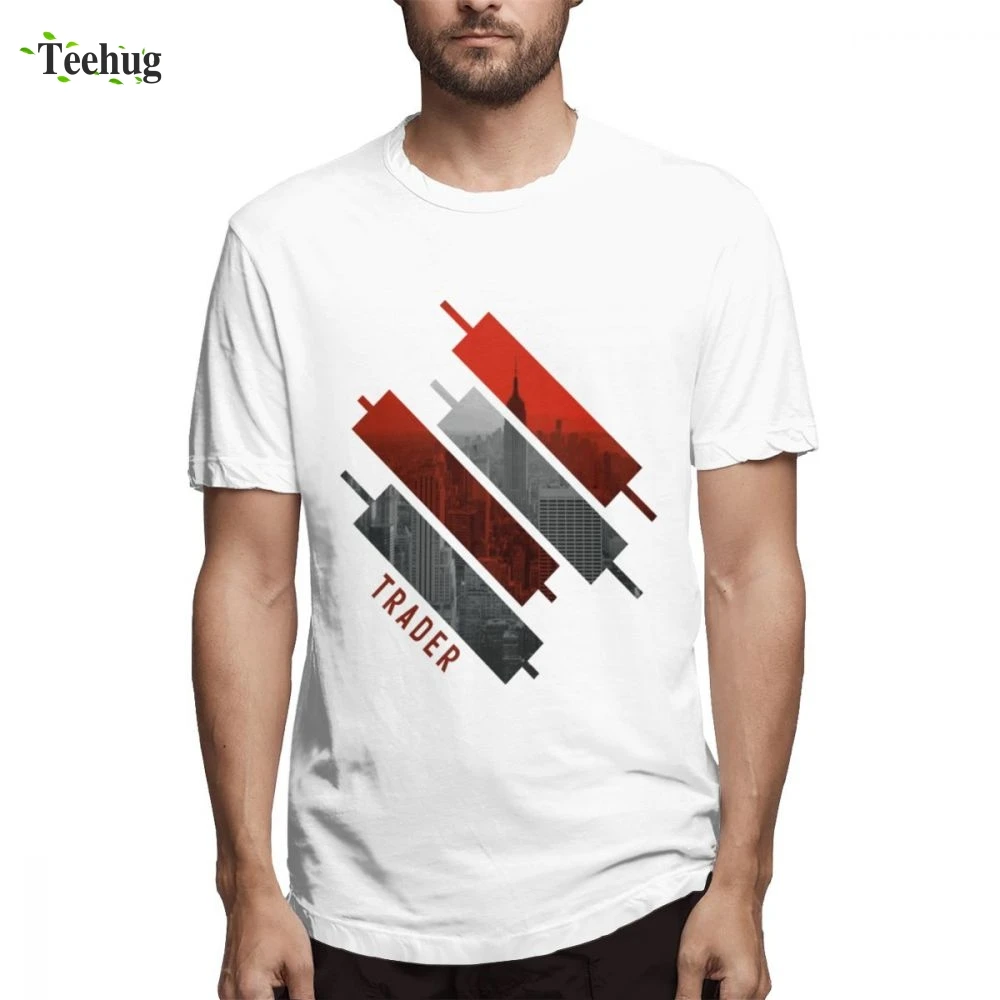 Винтажный Мужской день продавец Форекс подсвечник футболка Забавный дизайн с