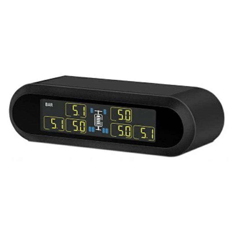 Автомобильная система контроля давления в шинах TPMS Super LCD универсальная для 6