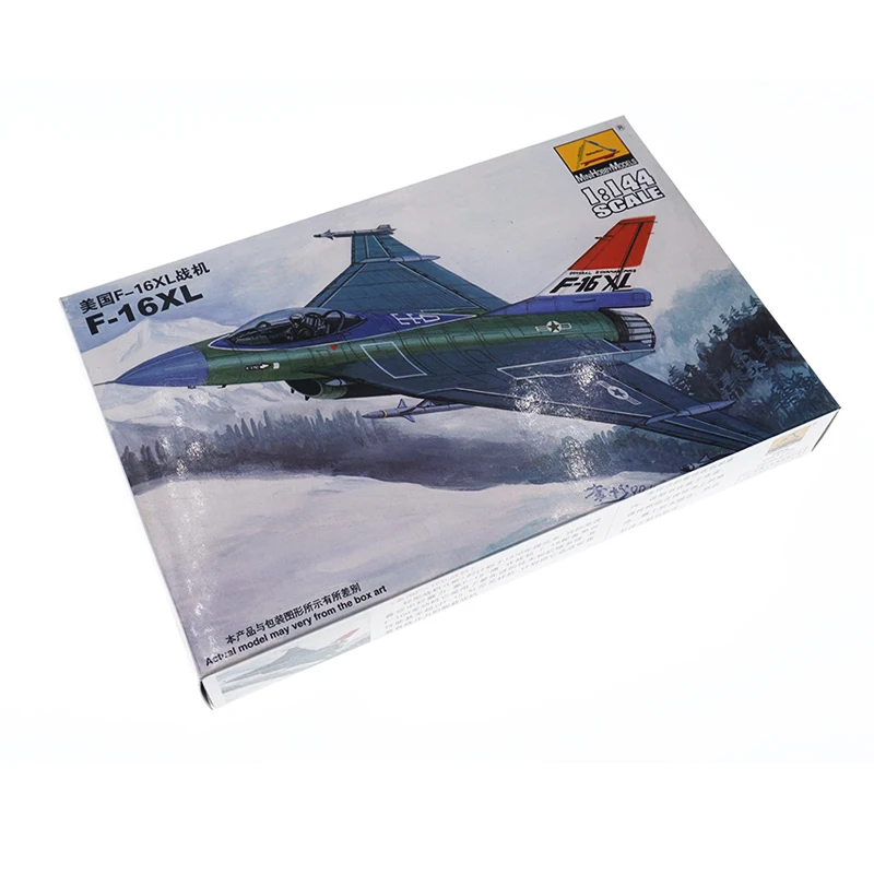 1/144 Scale Minicraft Model US F-16XL Fighter Plastic Building Kit 4d Assembly Airplane Air Force toy for children | Игрушки и хобби