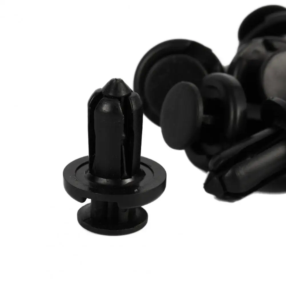 

50% Hot Sales!!!50Pcs Front Bumper Clip 10mm Reliable ABS Easy to Install Bumper Fixed Clamp for Honda Civic CRV-Accord