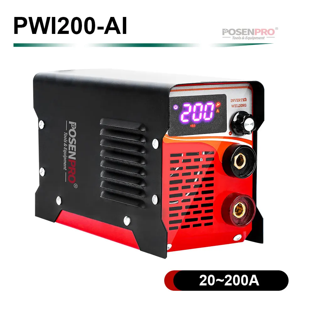 PWI200-AI POSENPRO сварочный аппарат инструмент AI-200/250/300 инверторный аппарат для дуговой сварки 220V бтиз выпрямитель постоянного тока серии высокая эффективность Электрический сварочный аппарат - Цвет: PWI200-AI