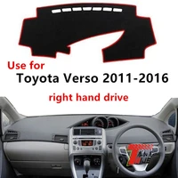 taijs factory anti uv dust resistant polyester fibre car dashboard cover for toyota verso 2011 2016 right hand drive
