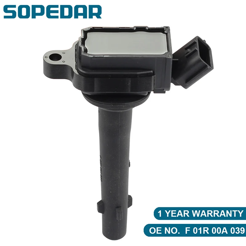

SOPEDAR F01R00A039 Car Coil Ignition for Geely EC7 SC7 GC7 UANJING 4G15 4G18 DVVT 1.5L 1.8LFC-1GX6 Saloon JLY-4G15 Auto Parts