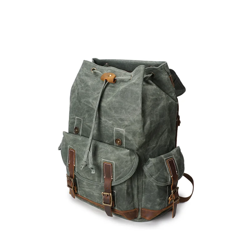 Винтажный холщовый рюкзак унисекс Jonlily повседневный восковой водонепроницаемый