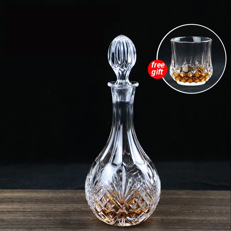 

Creative Crystal Bottle Whiskey Vodka Wine Decanter Bottle Whisky Glass Beer Glass Spirits Cup Water Glass Bar Home