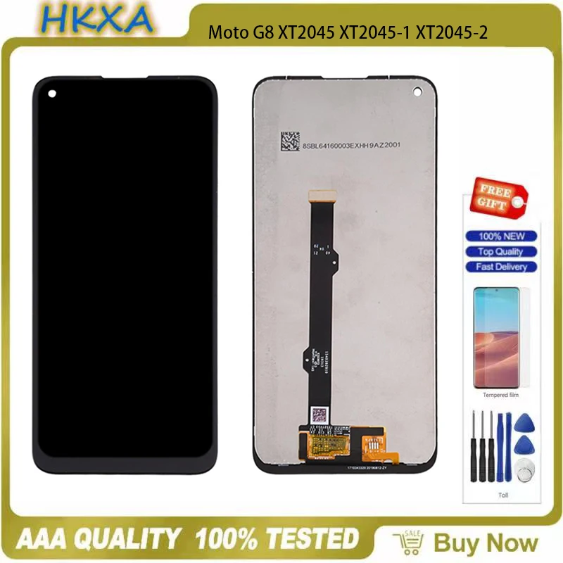 

OEM для Motorola Moto G8 XT2045 ЖК-экран сенсорный дигитайзер в сборе с рамкой дисплей передняя панель