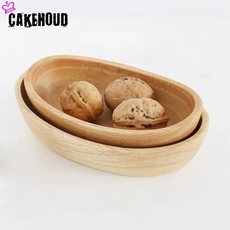 Посуда CAKEHOUD из японского дуба посуда цельного дерева овальная для кухни
