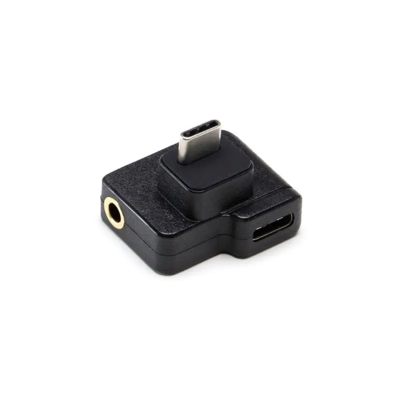 3,5 мм/USB-C адаптер для зарядки микрофона Аудио внешнее крепление для микрофона для DJI Osmo Action