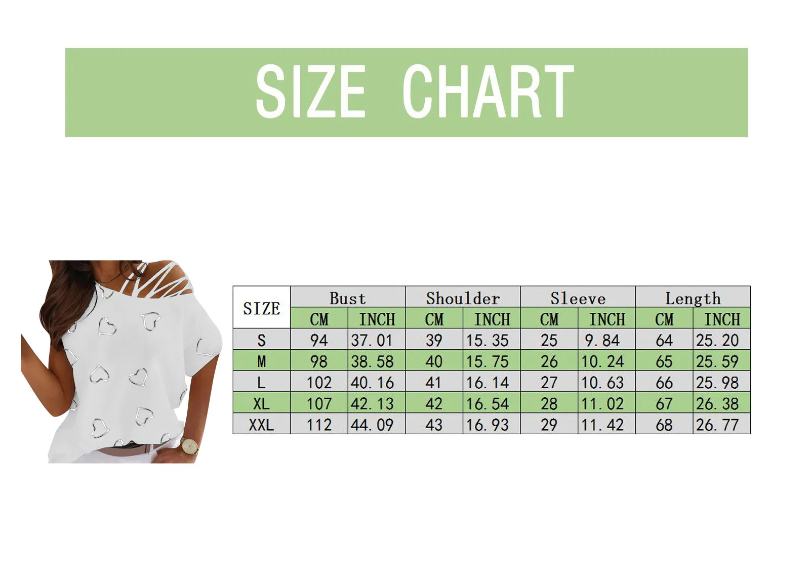 

40# Heart Print Off Shoulder Tshirt Women Casual Short Sleeves Skew Collar Tunic Tshirt Elegant Office Lady Top Female